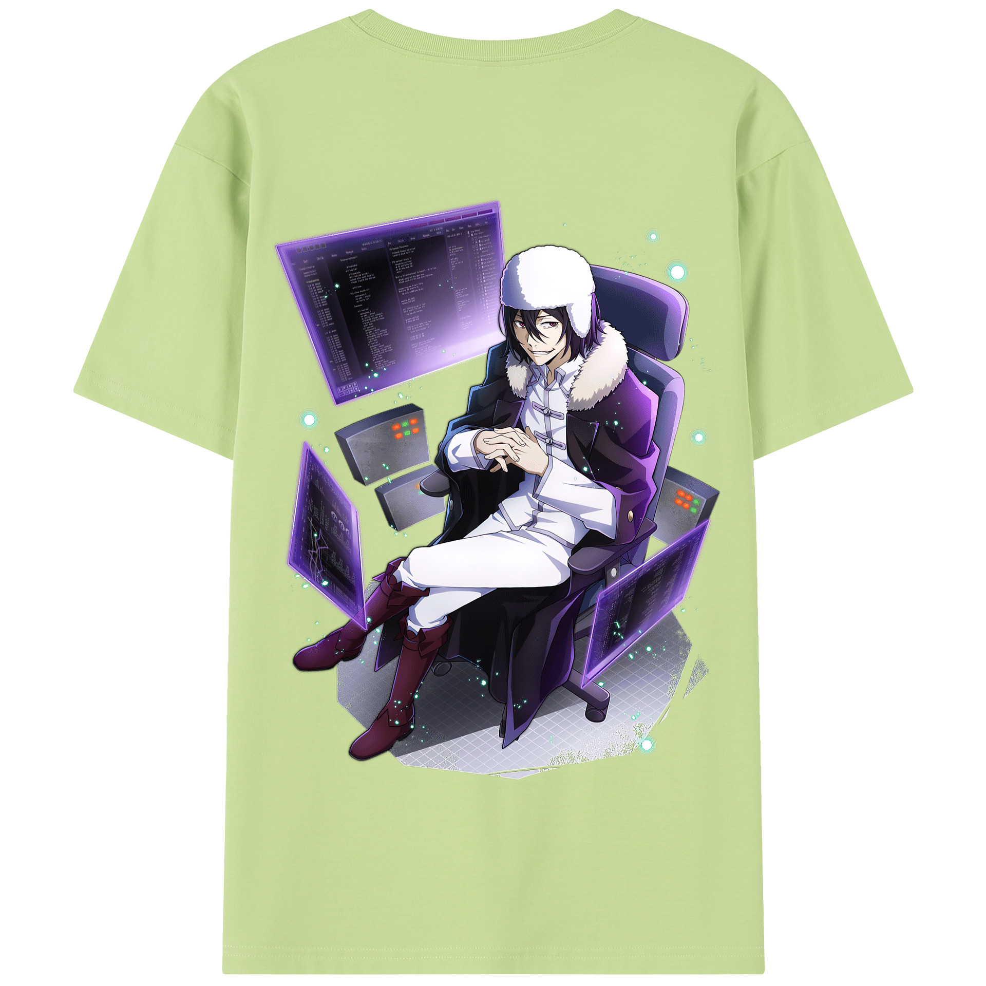 （画像用） 文豪ストレイドッグス Bungo Stray Dogs 綿100％半袖Tシャツ（背面プリント）